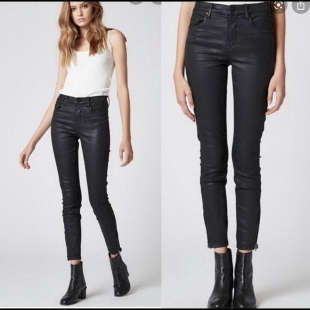 BLANK NYC The Bond mid rise skinny coated jeans